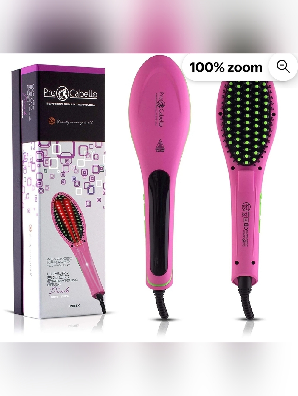 NEW! LUXURY 5500 ADVANCED INFARARED TECHNOLOGY STRAIGHTENING BRUSH